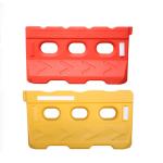 Red Customized Plastic Water Filled Road Safety Barriers PE For Traffic