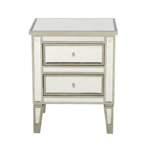 China P2 MDF Mirror Effect Bedside Tables factory