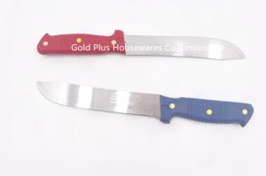 China 0.8MM Wholesale durable kitchen accessory knife stainless steel boning knife steak knife with black plastic grip factory