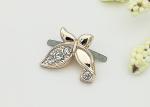 Girls Shoe Shoe Buckle Clips Plastic Material With Shinny Rhinestone Delicated