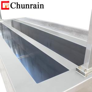 China 2 Meter Cleaning Tank Ultrasonic Cleaner For Dirty Window Blind Curtain 160L Dual Tank Window Blinds Ultrasonic Cleaner factory