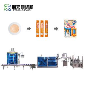 Liquid / Granule Ketchup Sachet Packing Line Machine Automatic Multi Lane