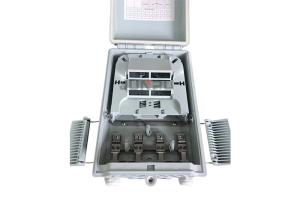 China PC+ABS Material 16 Core Outdoor Fiber Optic Distribution Box for FTTH factory