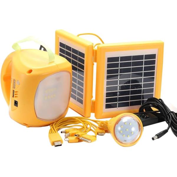 Solar Lighting With Led Bulb Portable Solar Power System Emergency LED With