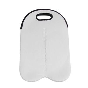 Neoprene Sublimation Wine Bottle Bag For Two Bottles