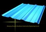 Long Span Color Coated Metal Corrugated Roofing Sheets / PPGI Roof Steel Panels