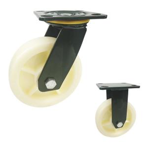 China Polyethylene 150x42mm Heavy Duty Casters With Green Painted Bracket factory