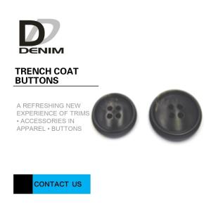 China 4 Hole Resin Trench Coat Buttons Delicate And Smooth Lines ISO 9001 Approved factory
