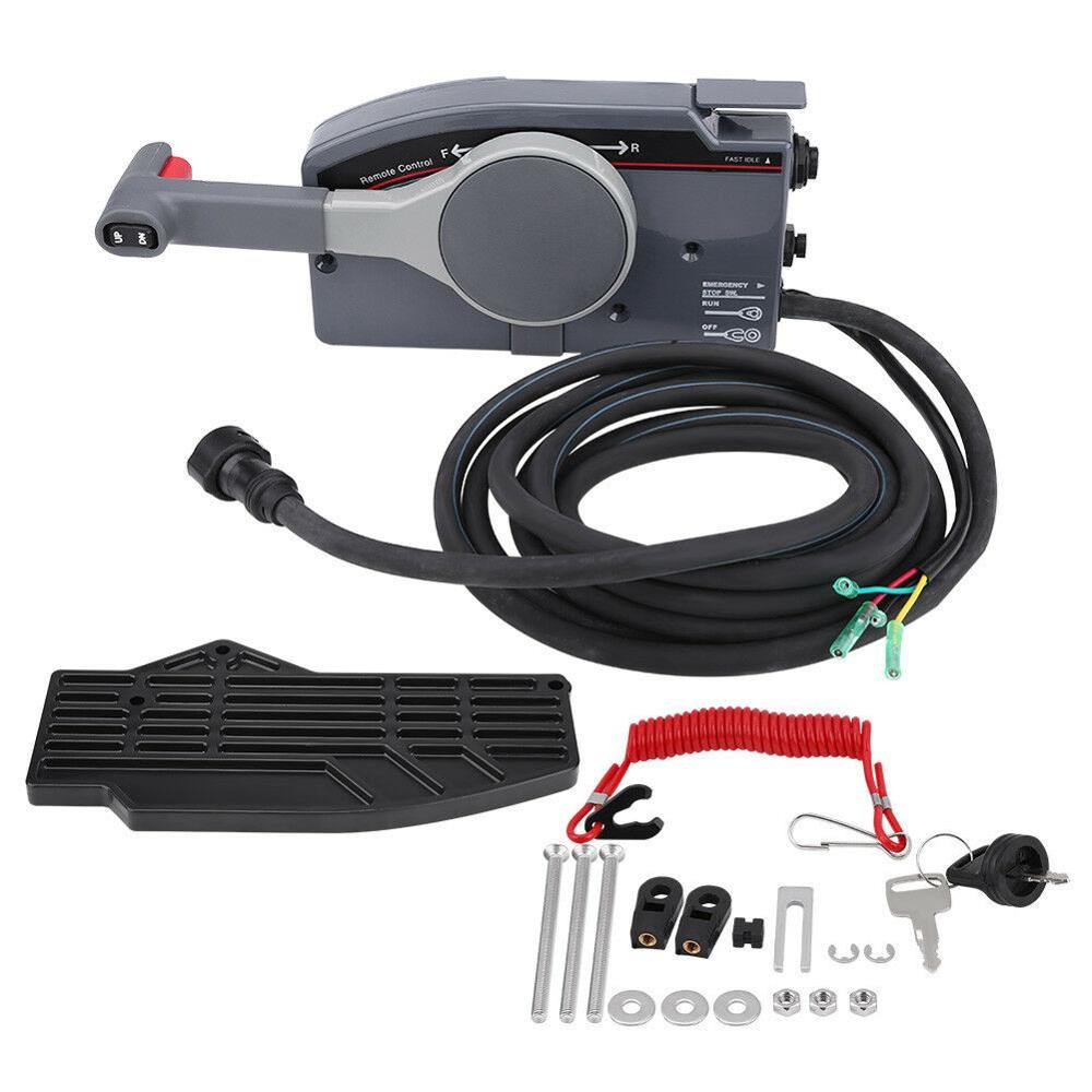 5kg 10 Pin 16ft Marine Boat Engine Controls With Cable Push Throttle