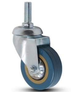 China trolley wheel grey rubber swivel castors 3 inch factory