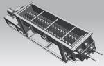 50 / 60Hz Sludge Dryer Machine Thermal Oil Heating 75% Drying Efficiency