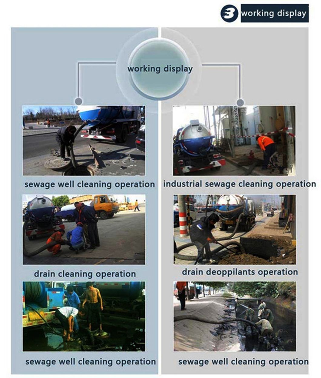 I Suzu 130HP 10cbm Mobile Sewage Suction Vehicle Vacuum Tank Slurries Sludges Sewer Sewage Suction Truck
