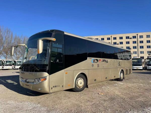 Used Luxury Buses 51seats Coach Two Doors Left Hand Drive Yutong Brand Weichai