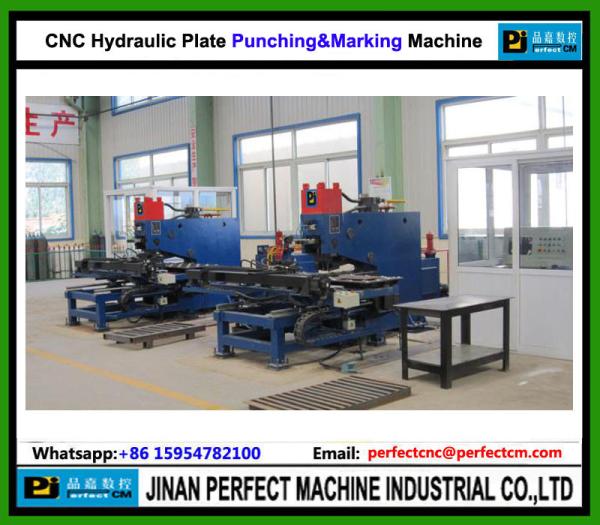 CNC Hydraulic Plate Punching & Marking Machine Used in Steel Structure Industry