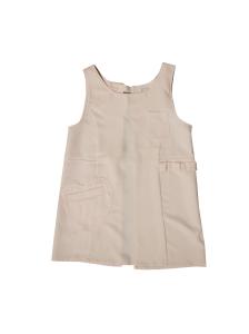 China Polyester 80 Cotton 20 Bib Apron Chef Uniform Pink With Princess Seam factory