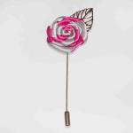 New York Gentleman Handmade Flower Brooch Silk Flower Brooches And Pins