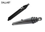 Hyva Multi Stage Telescopic Hydraulic Cylinder , Oil Hydraulic Cylinder for