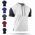 Custom Logo Casual Hoodies Cotton Knitted Sleeve Hoodies For Men