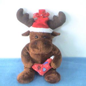 China Plush Santa Deer factory