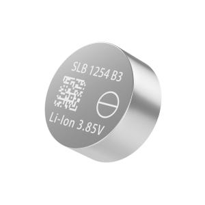 China Lithium Ion Rechargeable Button Cell Battery 1254 3.85V 75 MAh For Medical Equipments factory