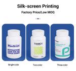 HDPE Collar Pharmaceutical Pill Bottles 50cc 4 Oz White Aluminum Foil Gasket Lid