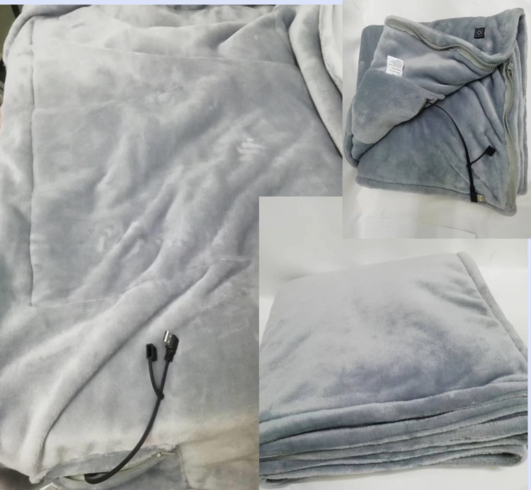 Light Weight Usb Heated Blanket 10W 5V safe Flannel 0.94kg