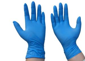 China Bule Disposable Protective Gloves Medical Nitrile Gloves Cutomized Size factory
