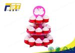 3 Tiered Cardboard Cupcake Stand , Colorful Cardboard Wedding Cake Stand SGS