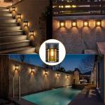 Landscape Solar Powered Fence Light Waterproof Mini Garden Decorative