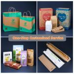 Luxury Brown Kraft Paper Bags Valentine's Day Limited Edition Custom Gift Bags