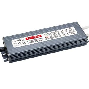 China 16.5A Silent Ultra Thin LED Driver 12V 200W Waterproof IP67 Wall Light Module factory