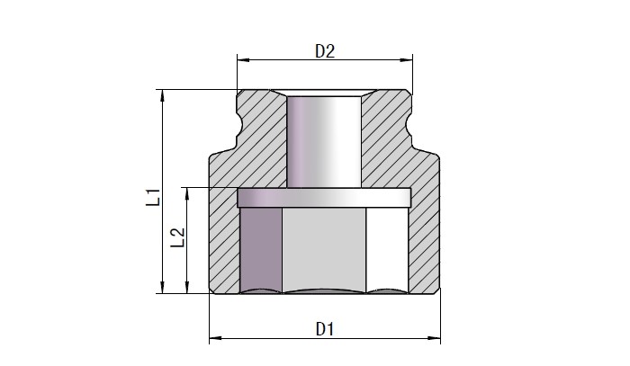 19-175mm High Strength Steel Impact Socket For Hydraulic Torque Wrench