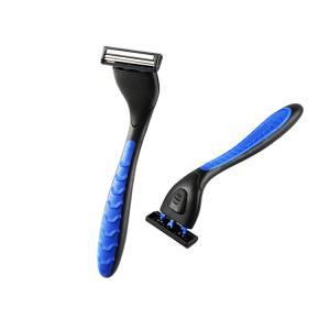 China Plastic Double Blade Razor , Good Hardness 2 Blade Disposable Razor factory