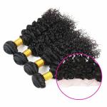 8A Virgin Malaysian Remy Deep Curly Human Hair Weave No Synthetic Hair