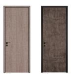 Single leaf aluminum flat plain white hollow interior house doors