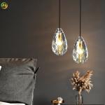 All-copper K9 Crystal Pineapple chandelier for living room bedroom bedside