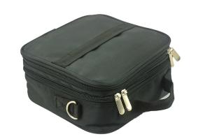 China Small Fabric Beauty Bag For Carrying Essential Oil Fabric Cosmetic Case With Foam To 42 Slots factory