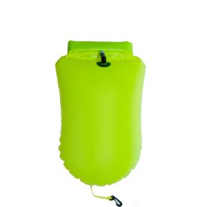 China Green Light Weight 25*60cm Swim Tow Float Dry Bag Eco Friendly PVC factory