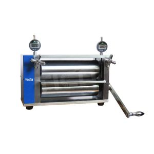 China Desktop Manual Battery Calendering Machine HRC62 For Electrode Making on sale