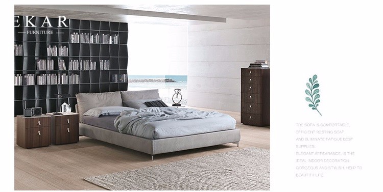 Latest Wooden Double Bed King Size ZZ-BD007
