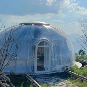 China Waterproof 6m Geodesic Dome Luxury Crystal Transparent Dome House factory