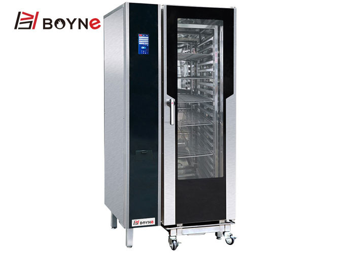 Commercial Kitchen Cooking Equipment 20 Layers Stainless Steel Touch Screen Version Electric Combi Oven