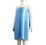 SJ Disposable Shower Dress Straight Across Bath Dress Strapless Nonwoven Soft PP