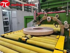 China Automatic Copper Coil Packing Line with PLC Control System for Tube Packing on sale