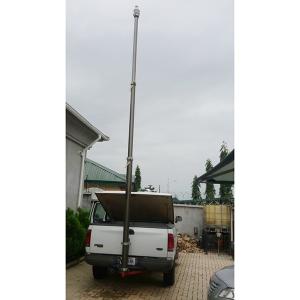 China 6m locking pneumatic telescopic mast for mobile CCTV vehicle telescoping mast antenna mast telecommunication tower mast factory
