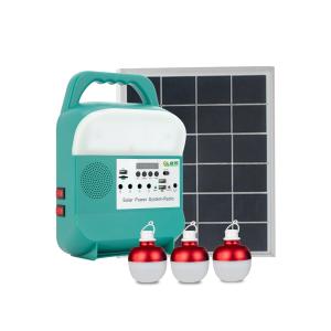 China 9W Solar Power Lighting Kit LED Bulbs Wall Portable Station Phone Charger SRE-689 factory