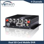 4CH HD Car Cameras Dual SD Card Mobile DVR 4G GPS 1080P MDVR H.265 Video