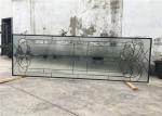 Black Patina Sliding Glass Door Double Glazed Telescopic Tempered Glass