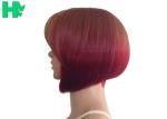 Normal Lace Red Synthetic Hair Wigs 22 Inch Kanekalon Hair Weave