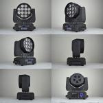 12X15W RGBWA+UV 6 in 1 LED Moving Wash Light For KTV ,Party , Concert ,Festival